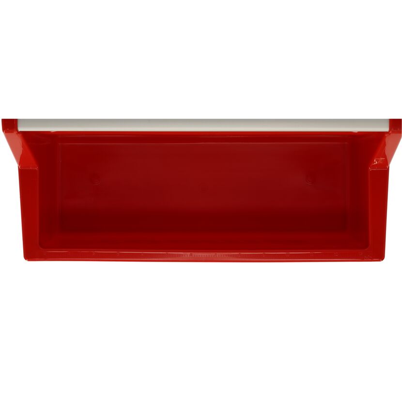Tragekasten rot mit Aufdruck 39,5 x 21 x 21,5 cm