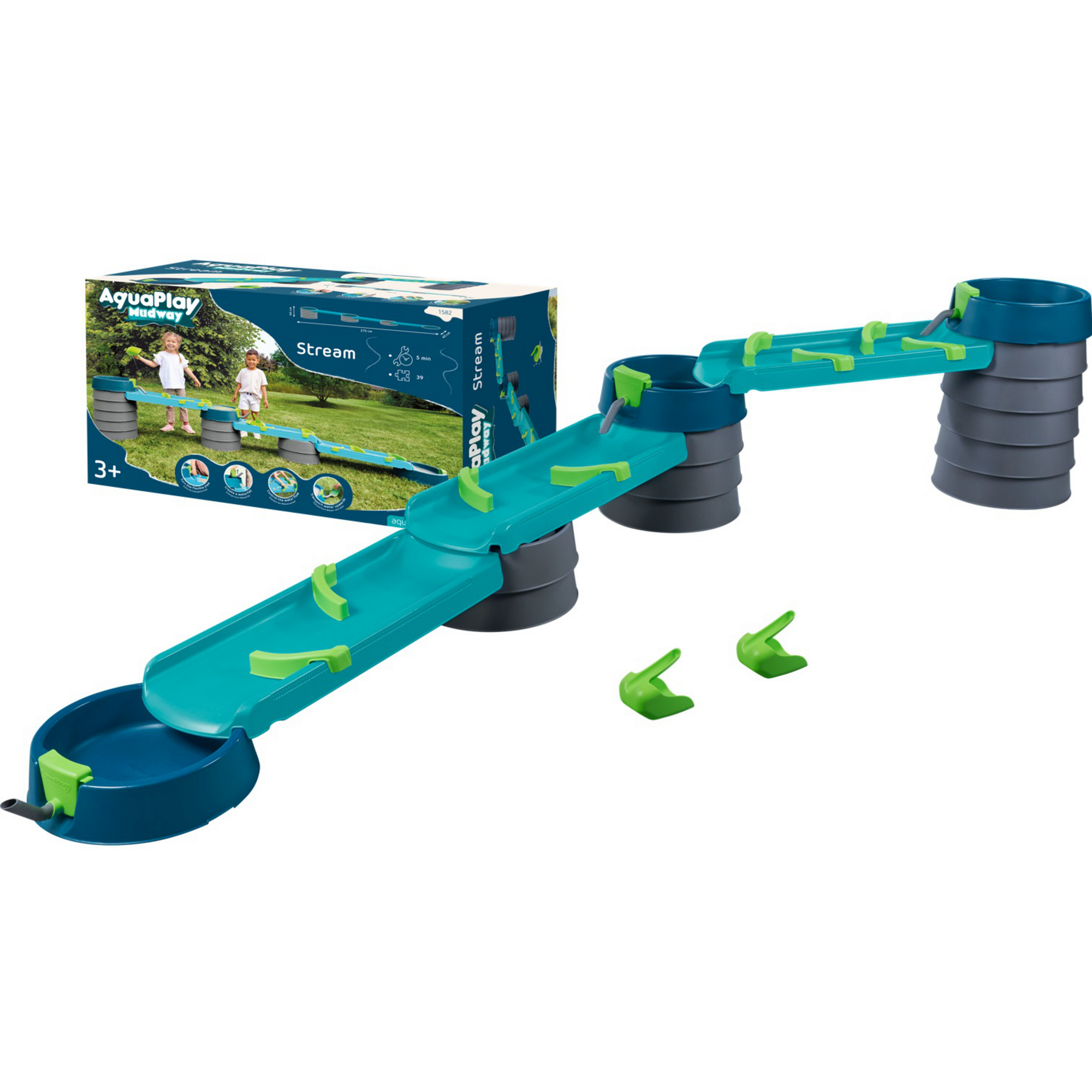 Matschbahn 'Stream' mehrfarbig 300 x 65 x 38 cm