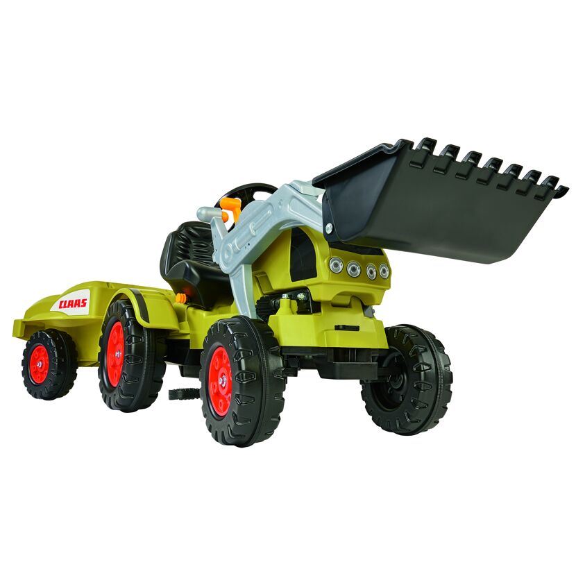 Trettraktor Claas Celtis mit Anhänger mehrfarbig 169 x 54 x 46 cm