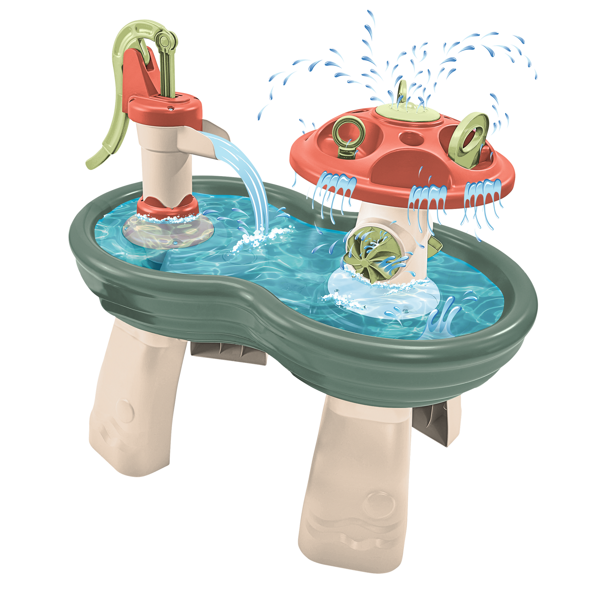 Wasserspieltisch mehrfarbig 99 x 60 x 39 cm