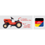 Trettraktor Porsche Diesel rot 80 x 40 x 46 cm