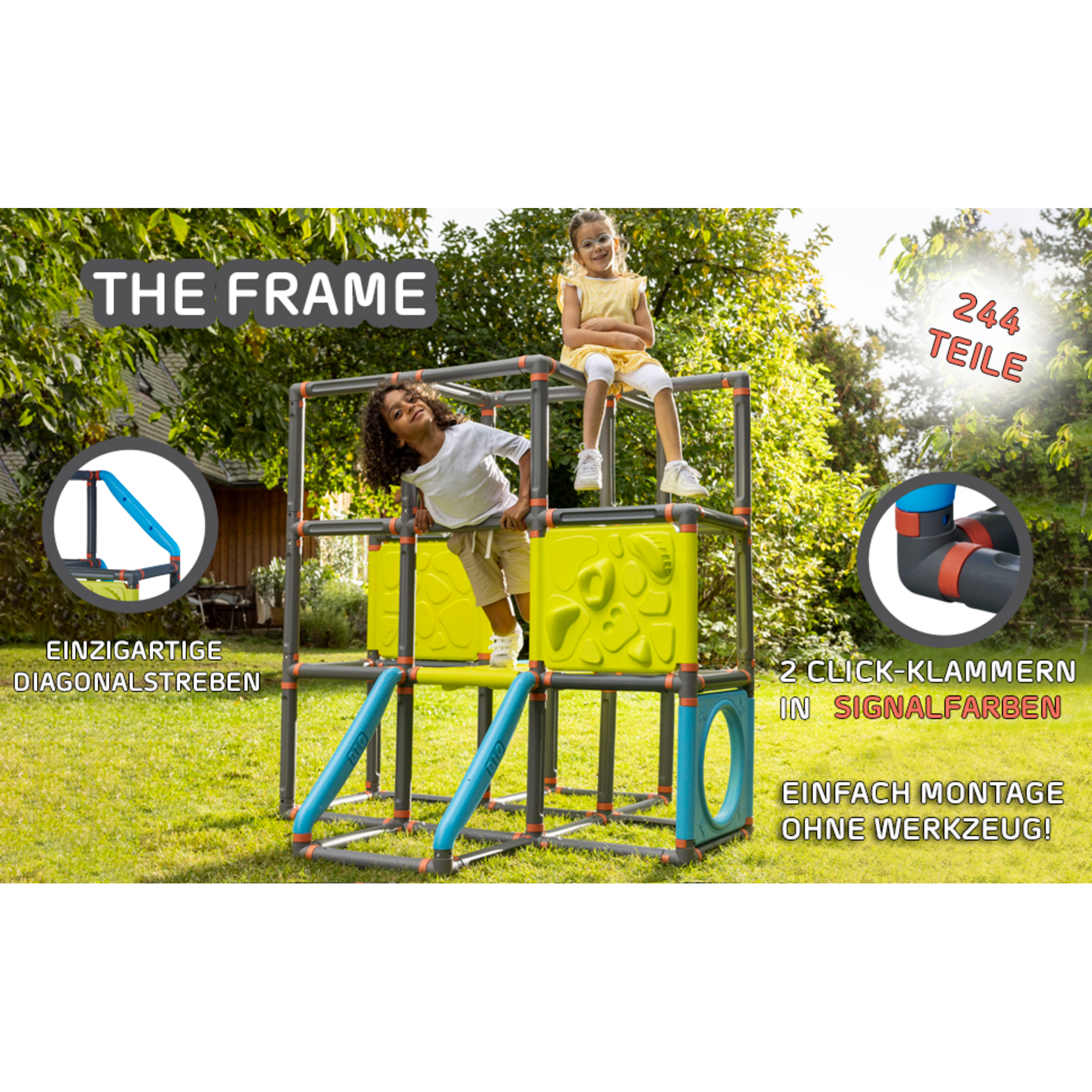 Kletterturm 'The Frame' mehrfarbig 140 x 140 x 140 cm