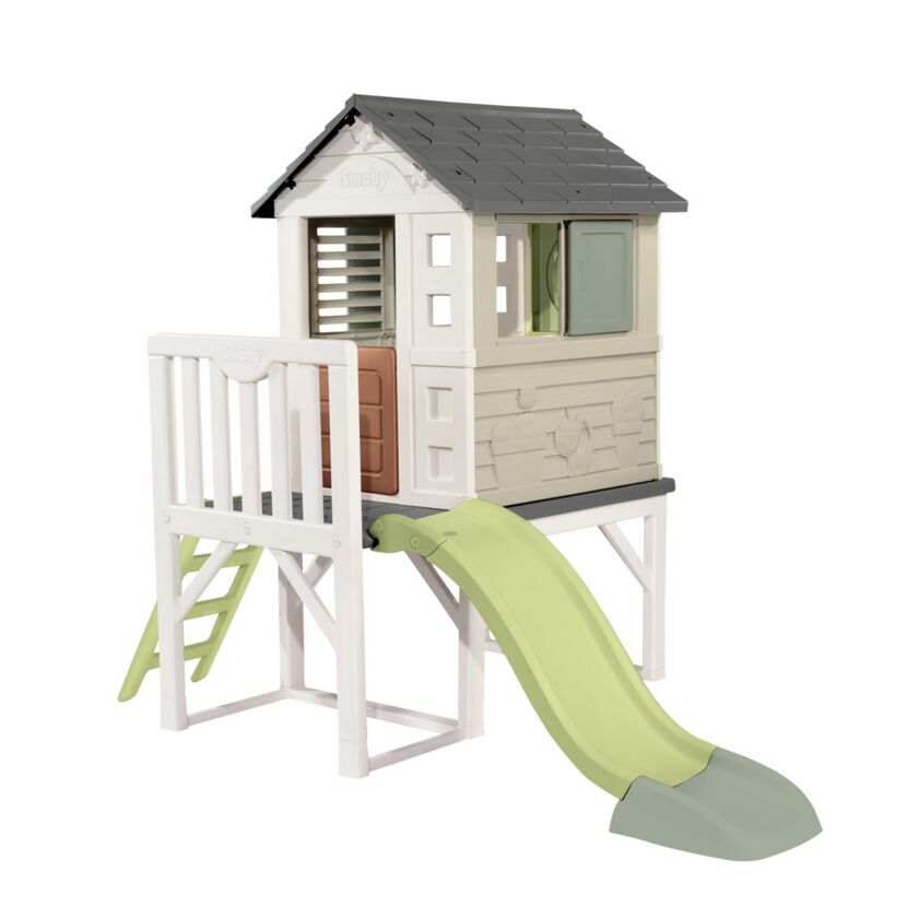 Spielhaus mit Stelzen mehrfarbig 160 x 197 x 243 cm