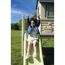 Spielhaus mit Stelzen mehrfarbig 160 x 197 x 243 cm
