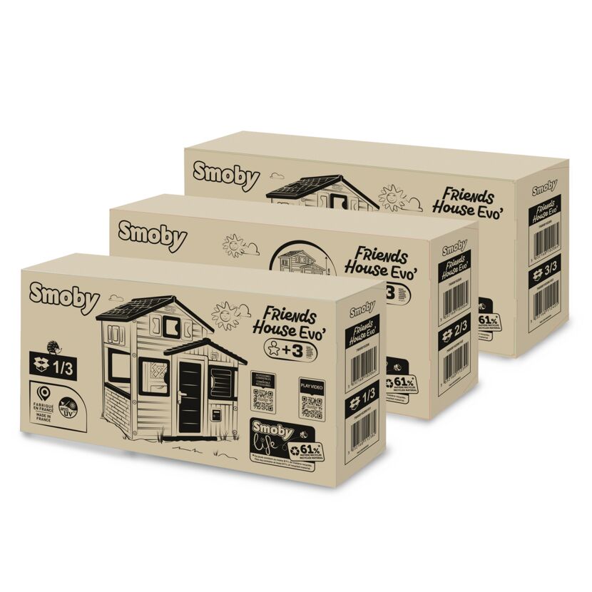 Spielhaus 'Evo Friends' mehrfarbig 175,4 x 108 x 162 cm