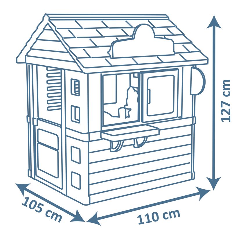 Spielhaus 'Sweety Corner' mehrfarbig 110 x 127 x 105 cm