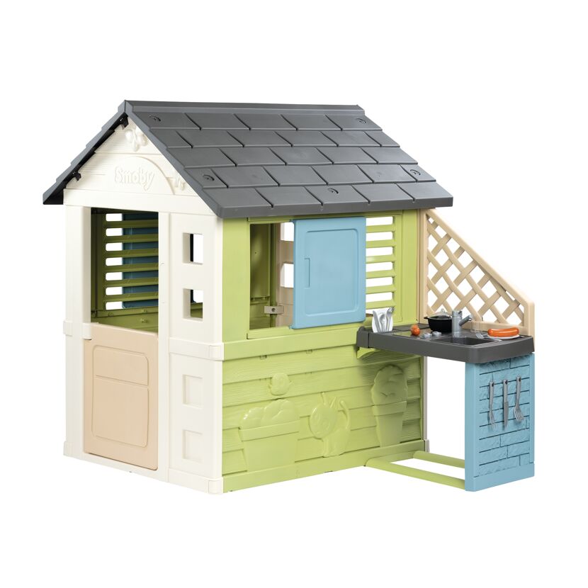 Spielhaus 'Pretty' mit Küche mehrfarbig 145 x 127 x 110 cm