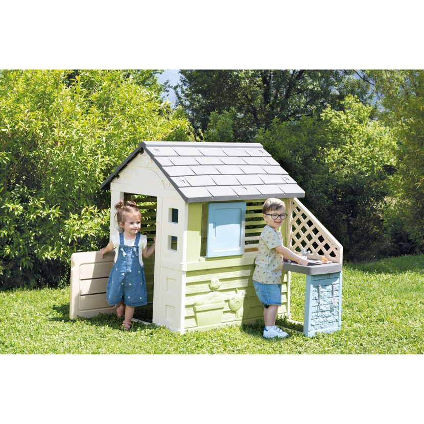 Spielhaus 'Pretty' mit Küche mehrfarbig 145 x 127 x 110 cm
