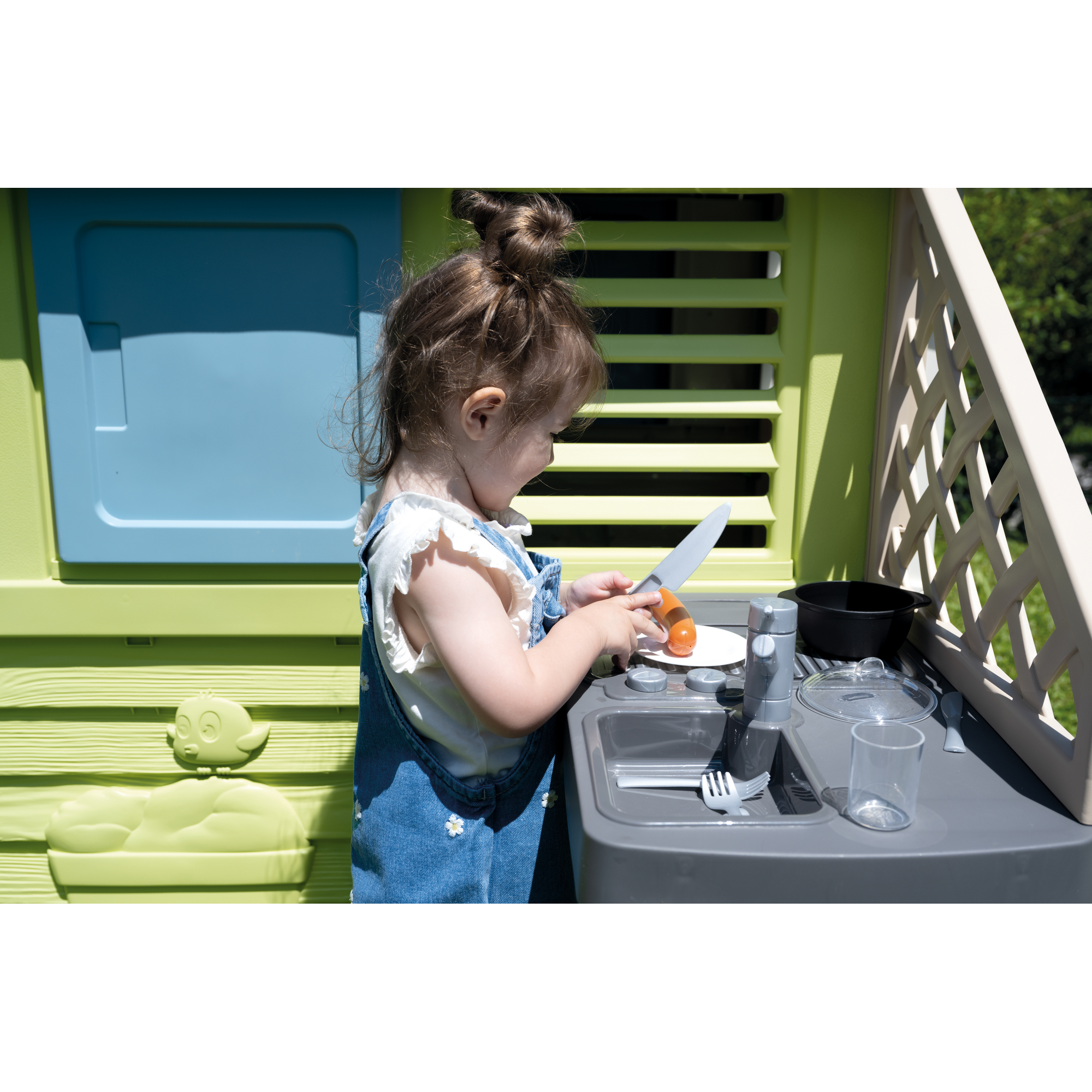 Spielhaus 'Pretty' mit Küche mehrfarbig 145 x 127 x 110 cm