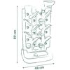Skizze der Spielwand 6-in-1 mit Maßen 89 x 48 cm