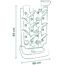 Spielwand 6-in-1 mehrfarbig 48 x 88 x 43 cm