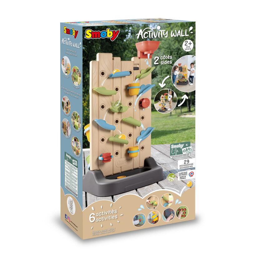Spielwand 6-in-1 mehrfarbig 48 x 88 x 43 cm