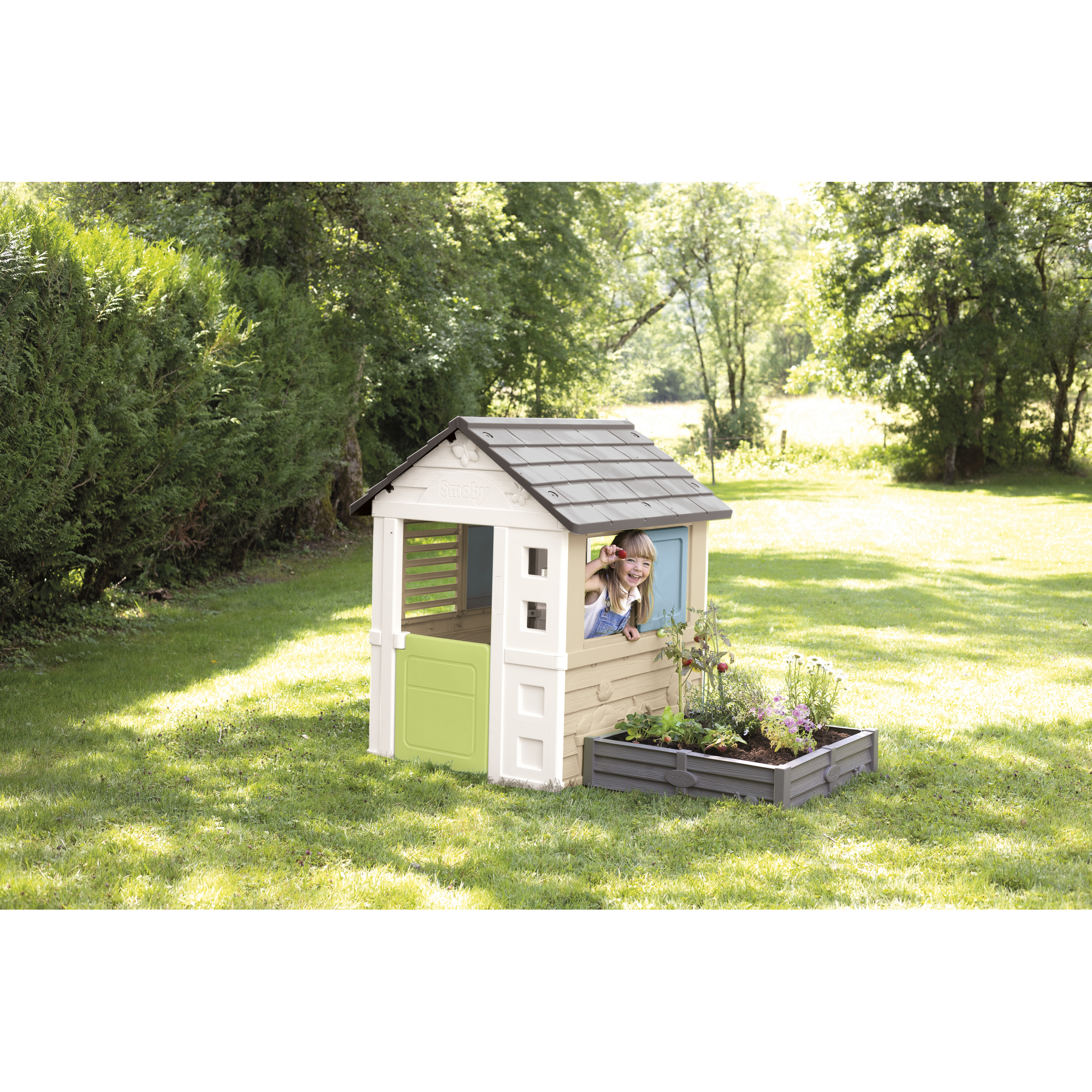 Spielhaus 'Square' mit Sandkasten mehrfarbig 174 x 127 x 110 cm