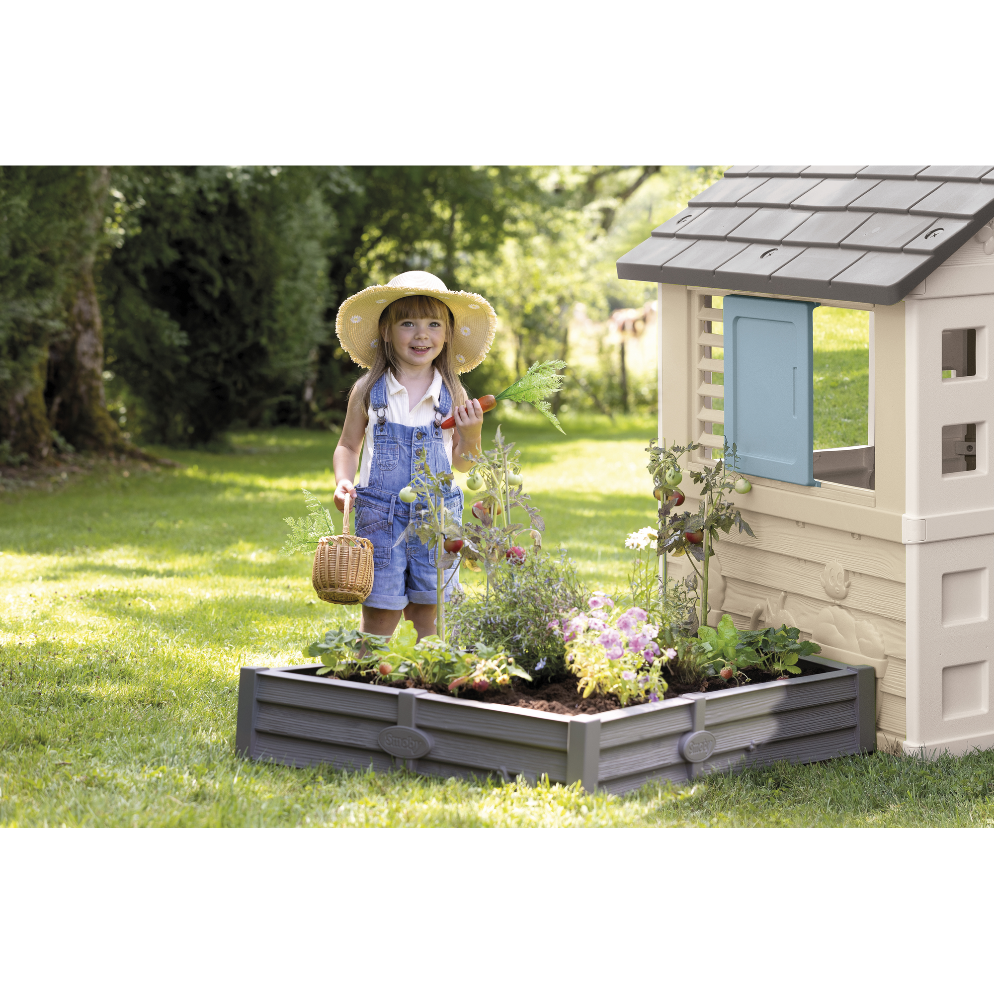 Spielhaus 'Square' mit Sandkasten mehrfarbig 174 x 127 x 110 cm