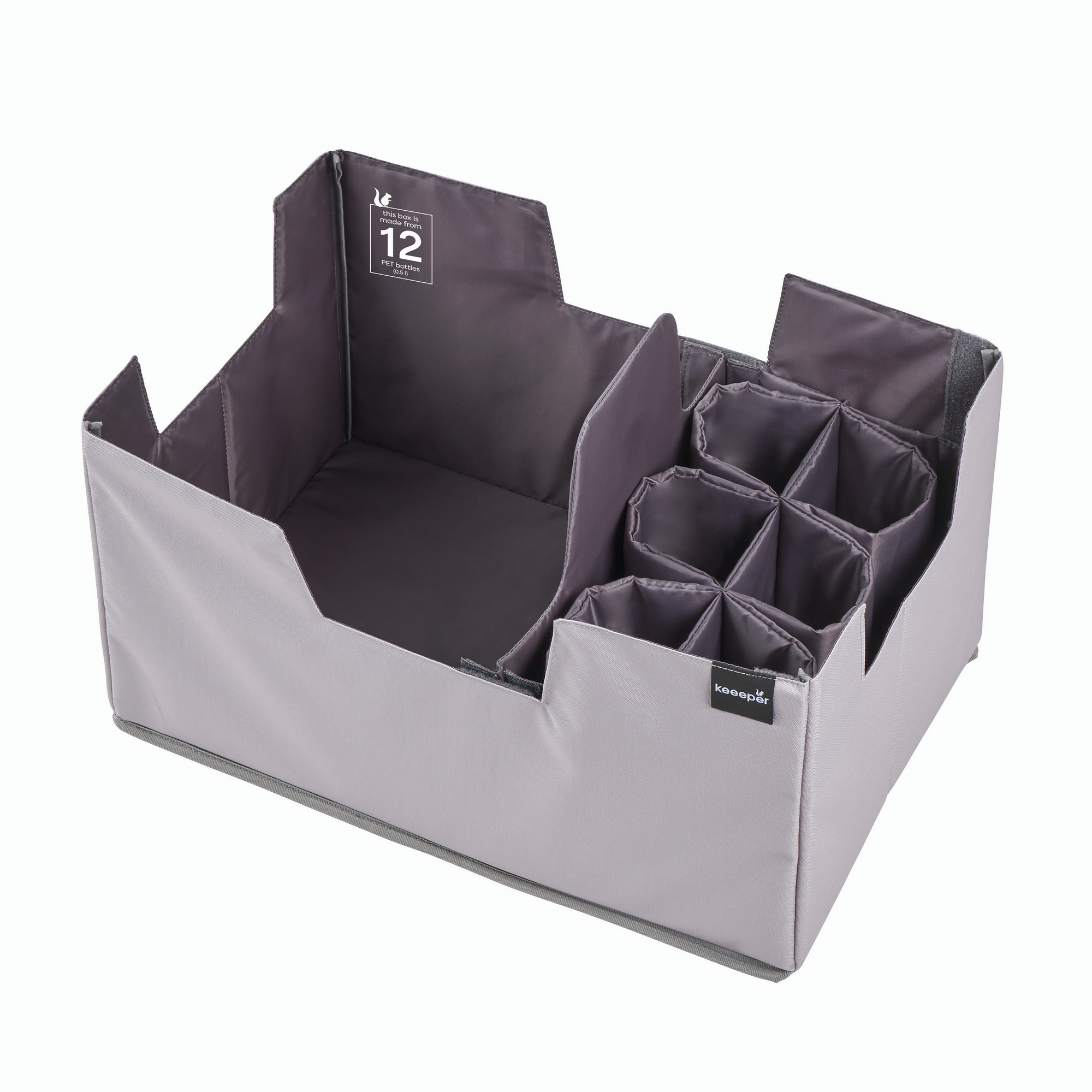 Einkaufsorganizer 'Neo' faltbar grau 39 l
