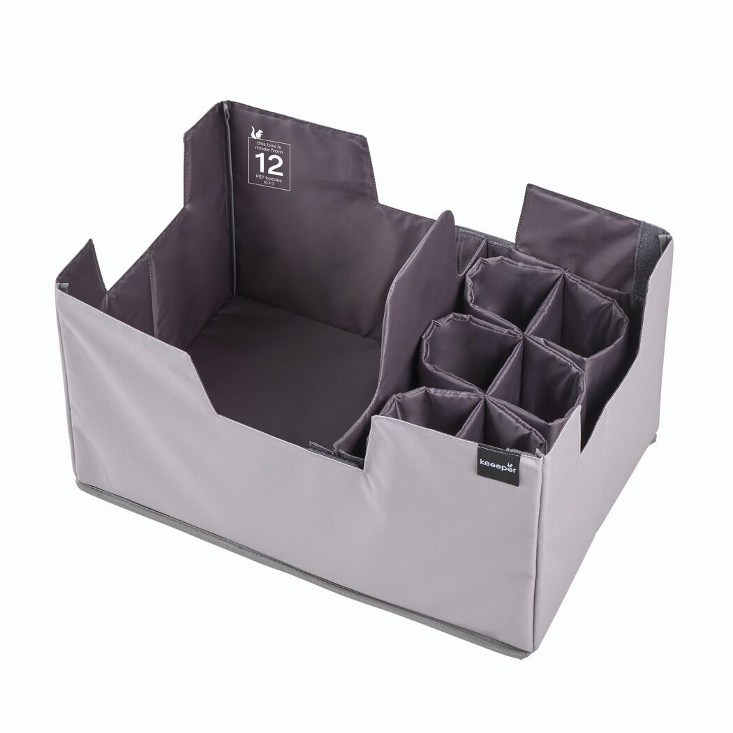 Einkaufsorganizer 'Neo' faltbar grau 39 l