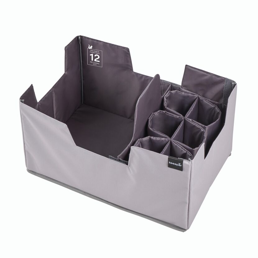 Einkaufsorganizer 'Neo' faltbar grau 39 l
