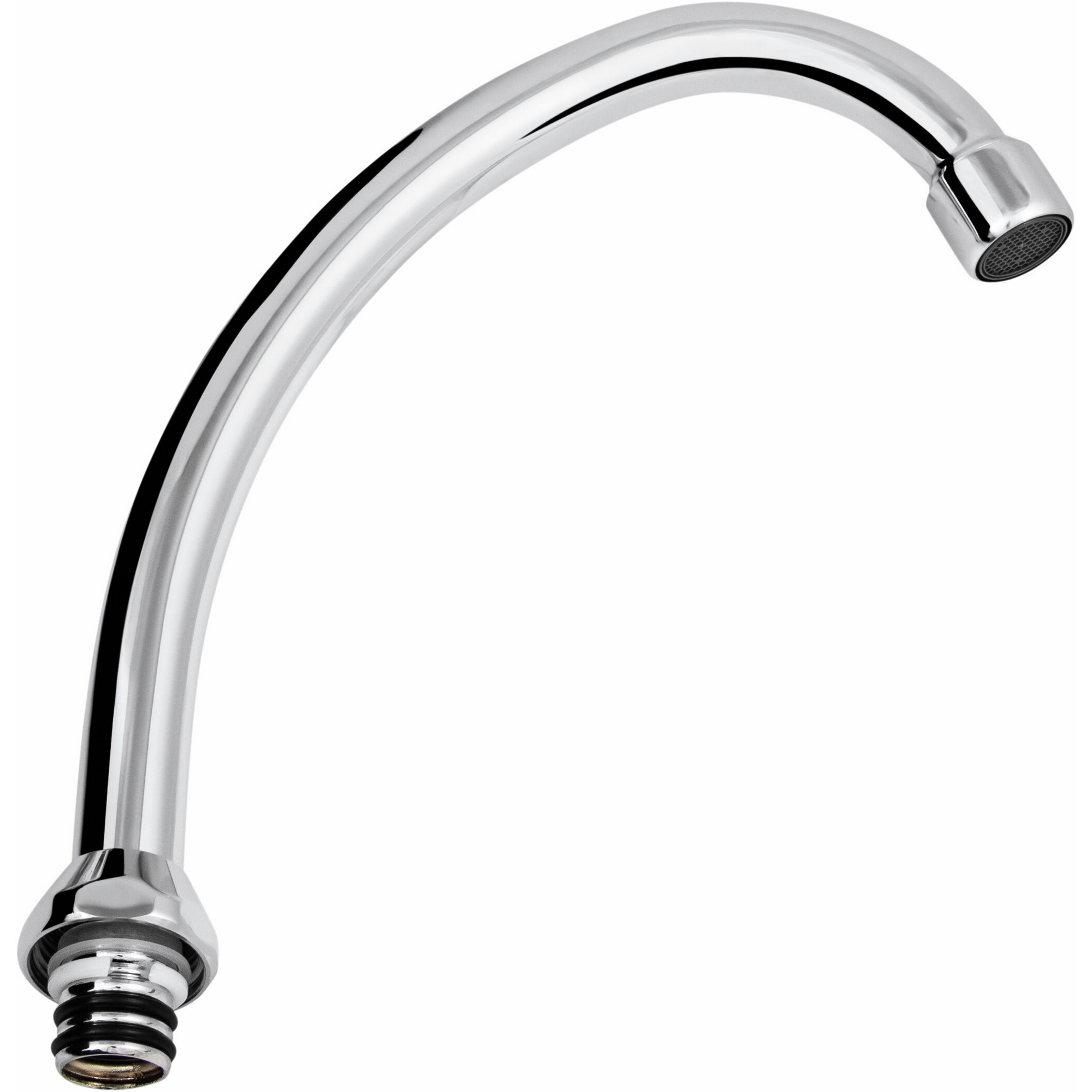 Auslauf HU-Form verchromt 3/4" IG, 165 mm, M22 x 1" IG