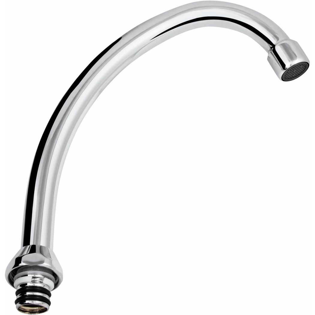 Auslauf HU-Form verchromt 3/4" IG, 165 mm, M22 x 1" IG
