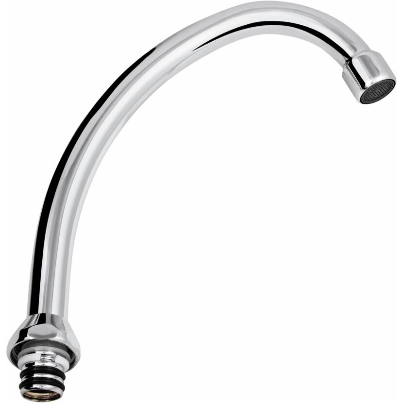 Auslauf HU-Form verchromt 3/4" IG, 165 mm, M22 x 1" IG