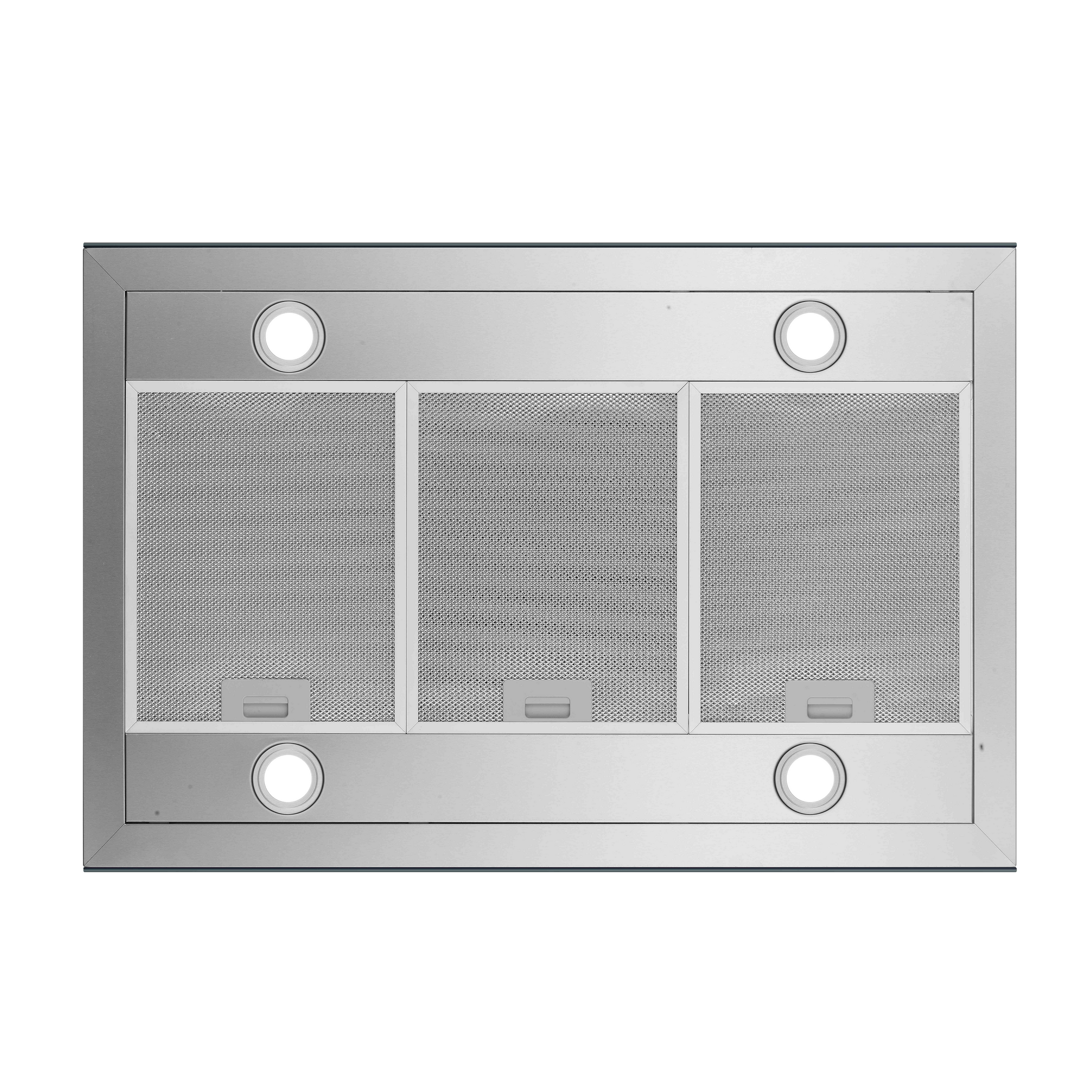 Inselhaube 'Cara' Edelstahl mit Glasfront 90 cm