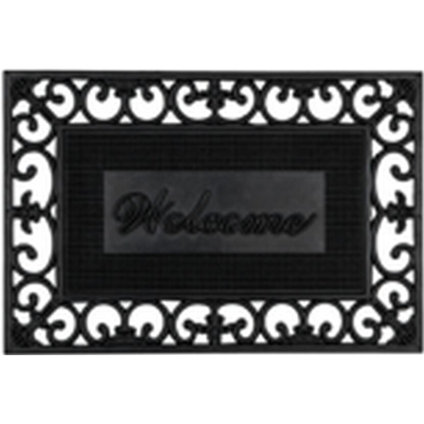 Fußmatte 'Antiek Welcome' schwarz 40 x 60 cm