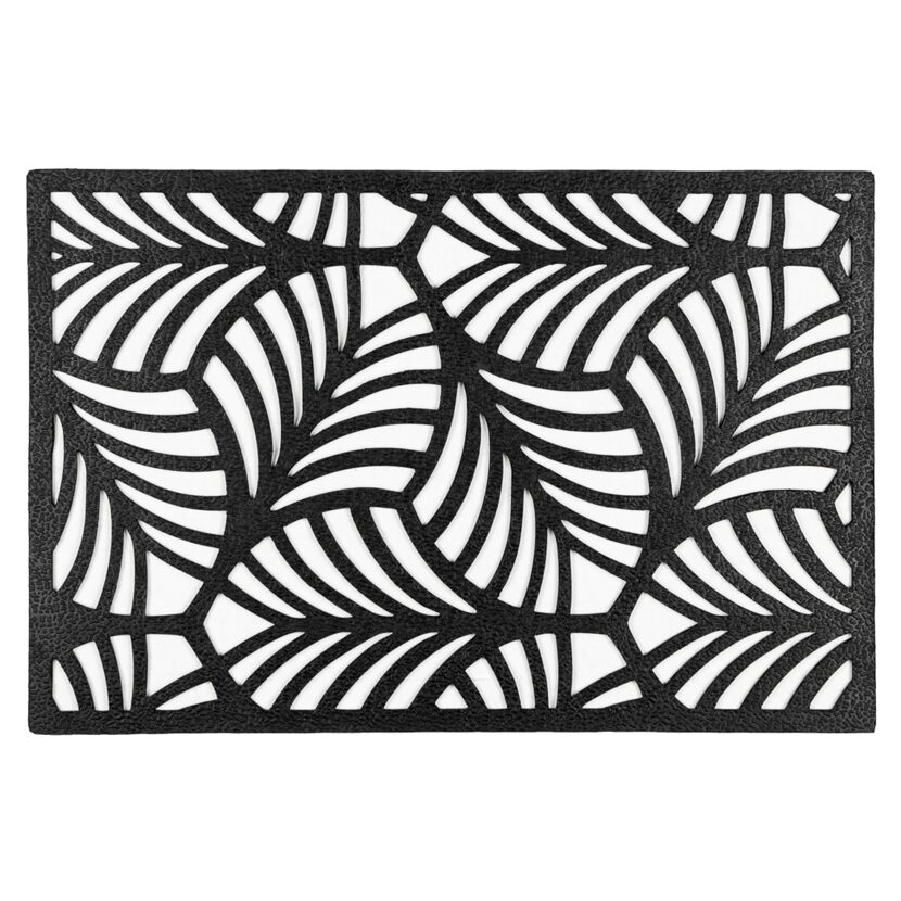 Fußmatte 'Antiek Leaves' schwarz 40 x 60 cm