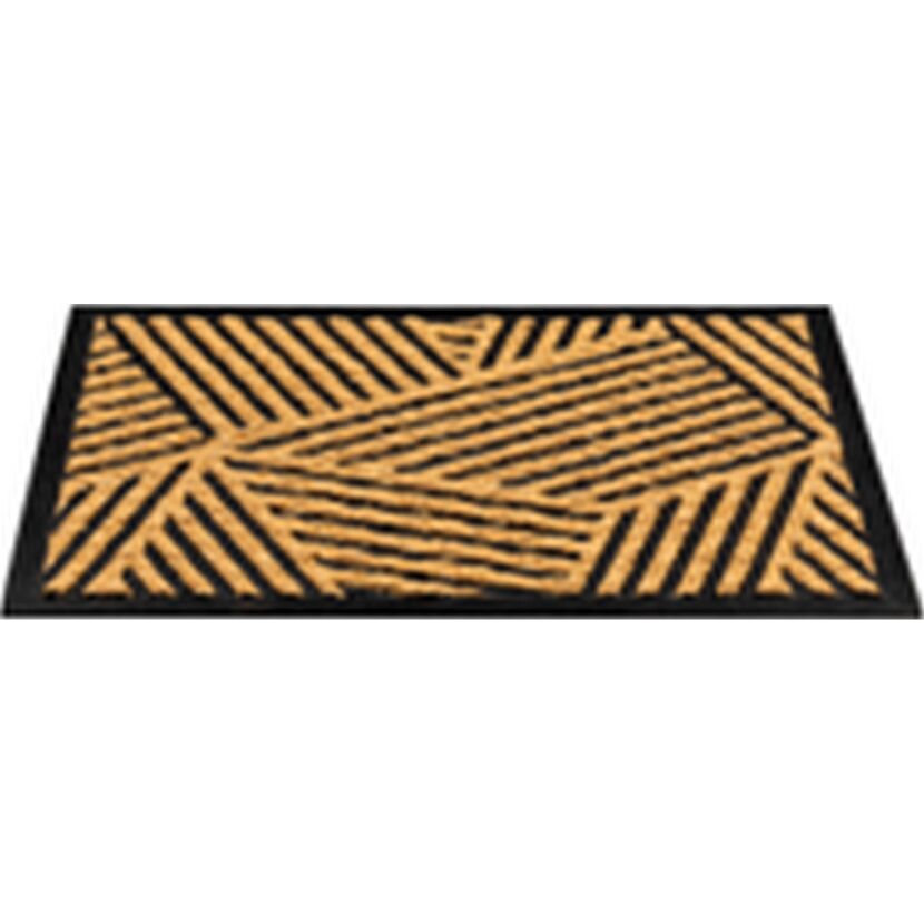 Fußmatte 'Boucara Stripes' naturfarben/schwarz 40 x 60 cm