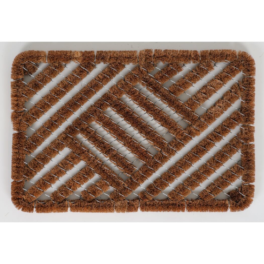 Fußmatte 'Draco Natural' naturfarben/schwarz 39 x 59 cm