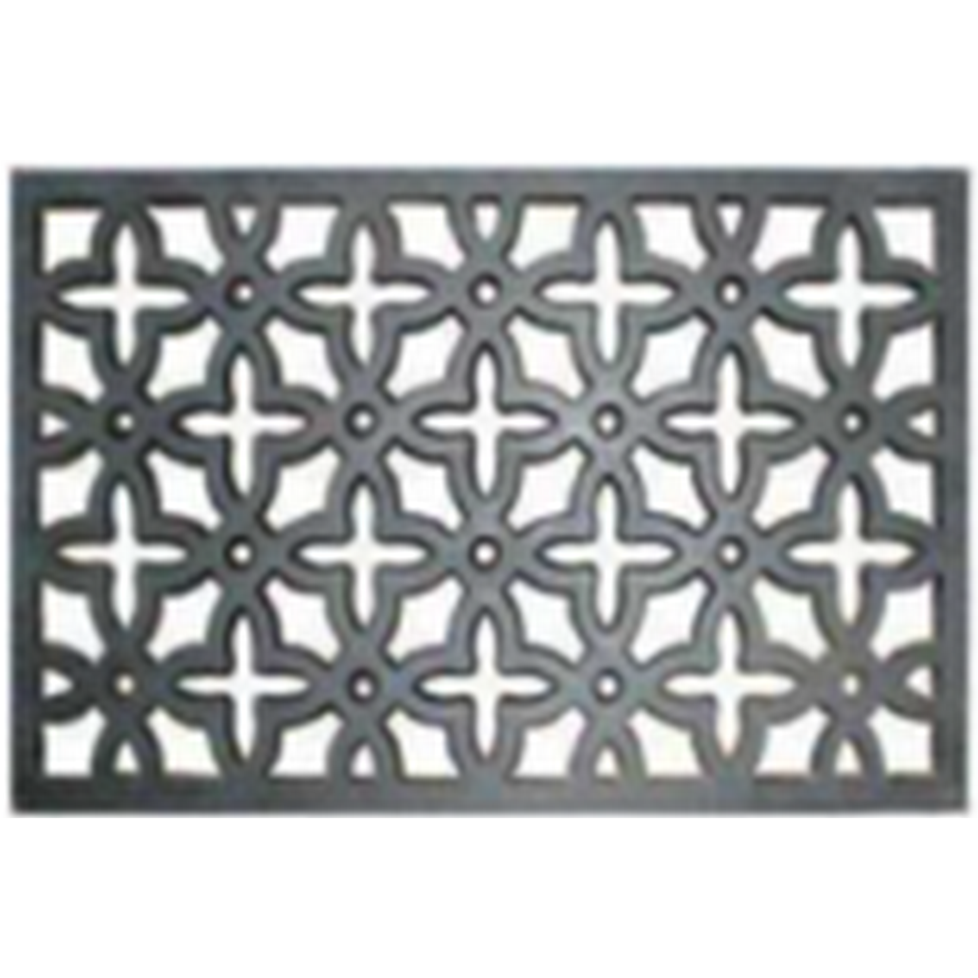 Fußmatte 'Antiek Crosses' schwarz 40 x 60 cm