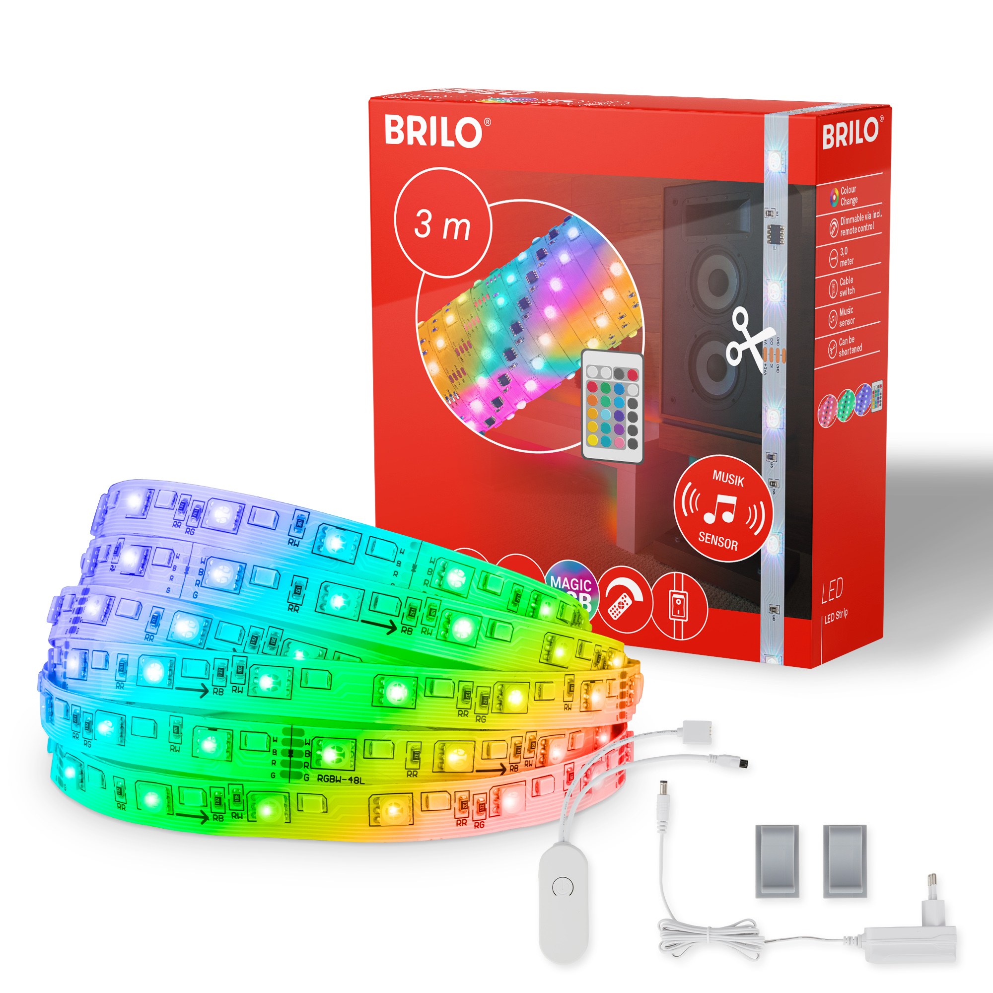 RGB-LED-Streifen 'Magic' 3 m 12 W