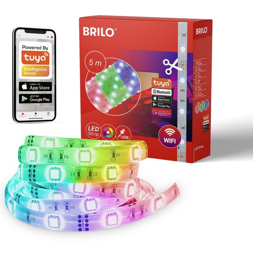 RGB-LED-Streifen 'USB Smart'5 m 7,5 W