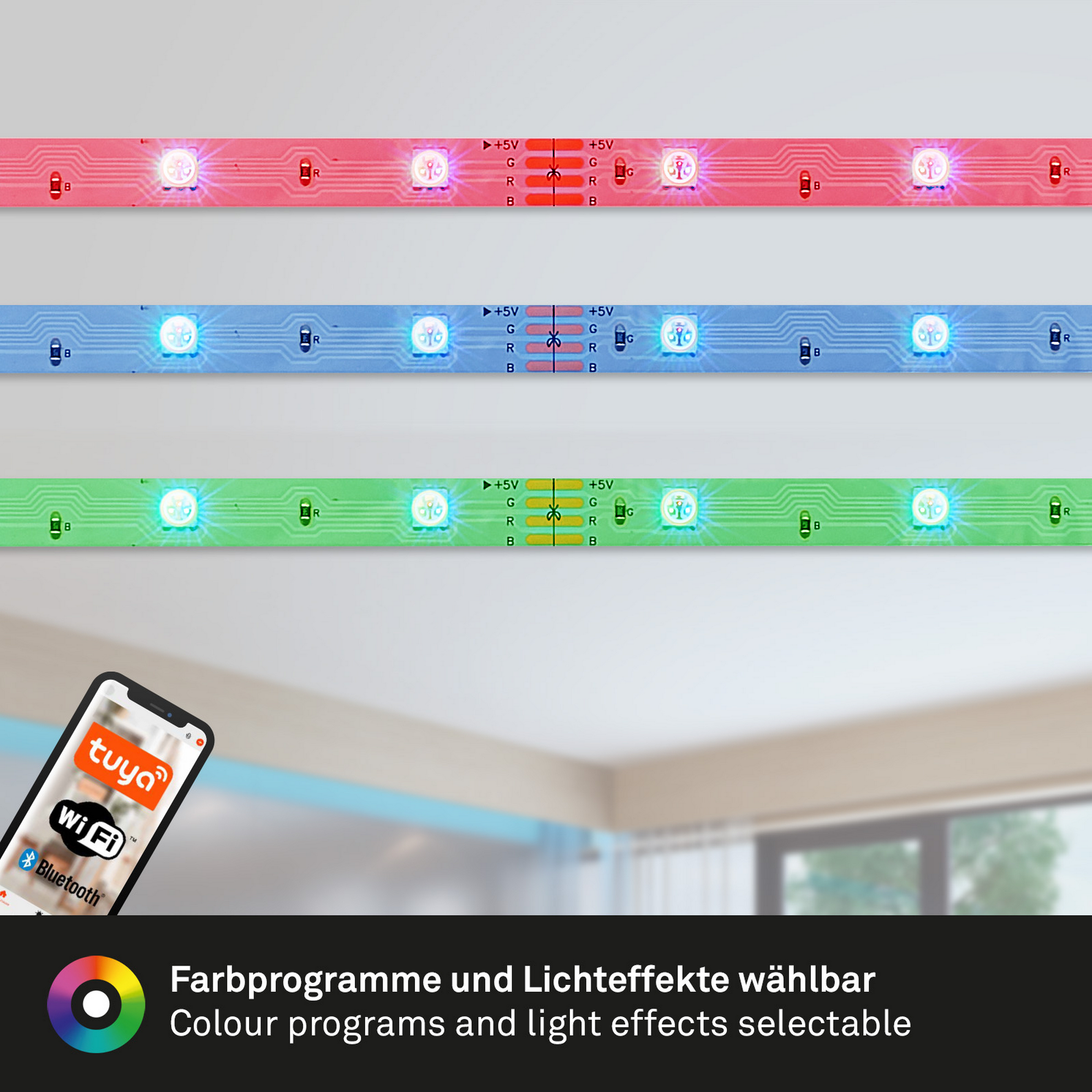 RGB-LED-Streifen 'USB Smart'5 m 7,5 W