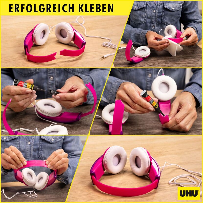 Sekundenkleber 'Minis' flüssig 5 x 1g