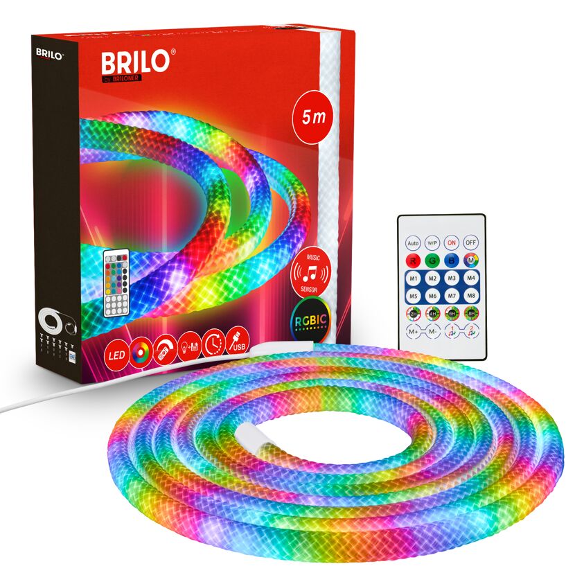 RGBIC-LED-Streifen 5 m 8 W