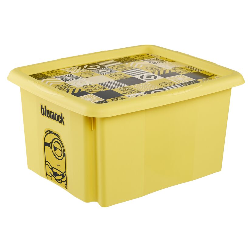 Stapelbox 'Minions' gelb 24 l mit Deckel