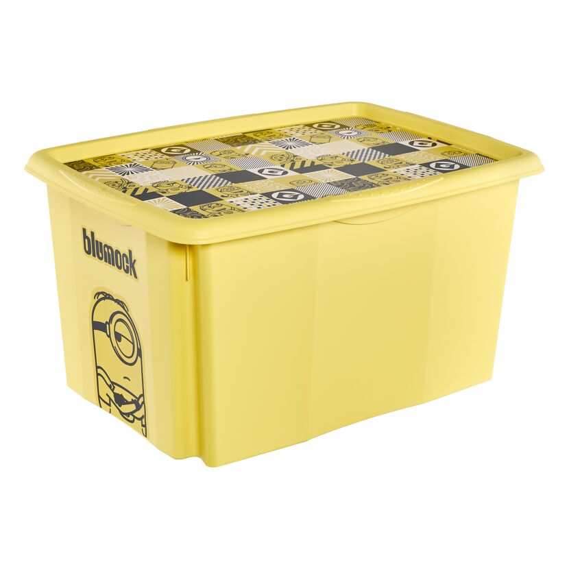 Stapelbox 'Minions' gelb 45 l mit Deckel