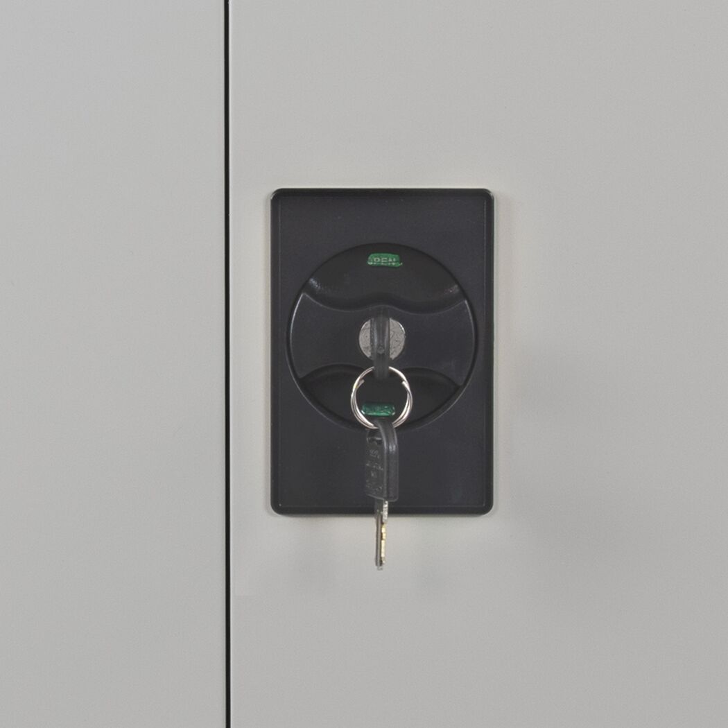 Metallaschrank Stahl 80 x 184 x 40 cm