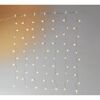 LED-Lichtervorhang 7 Stränge 70 LEDs warmweiß 100 cm