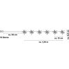 LED-Lichterkette Stern 10 LEDs 135 cm