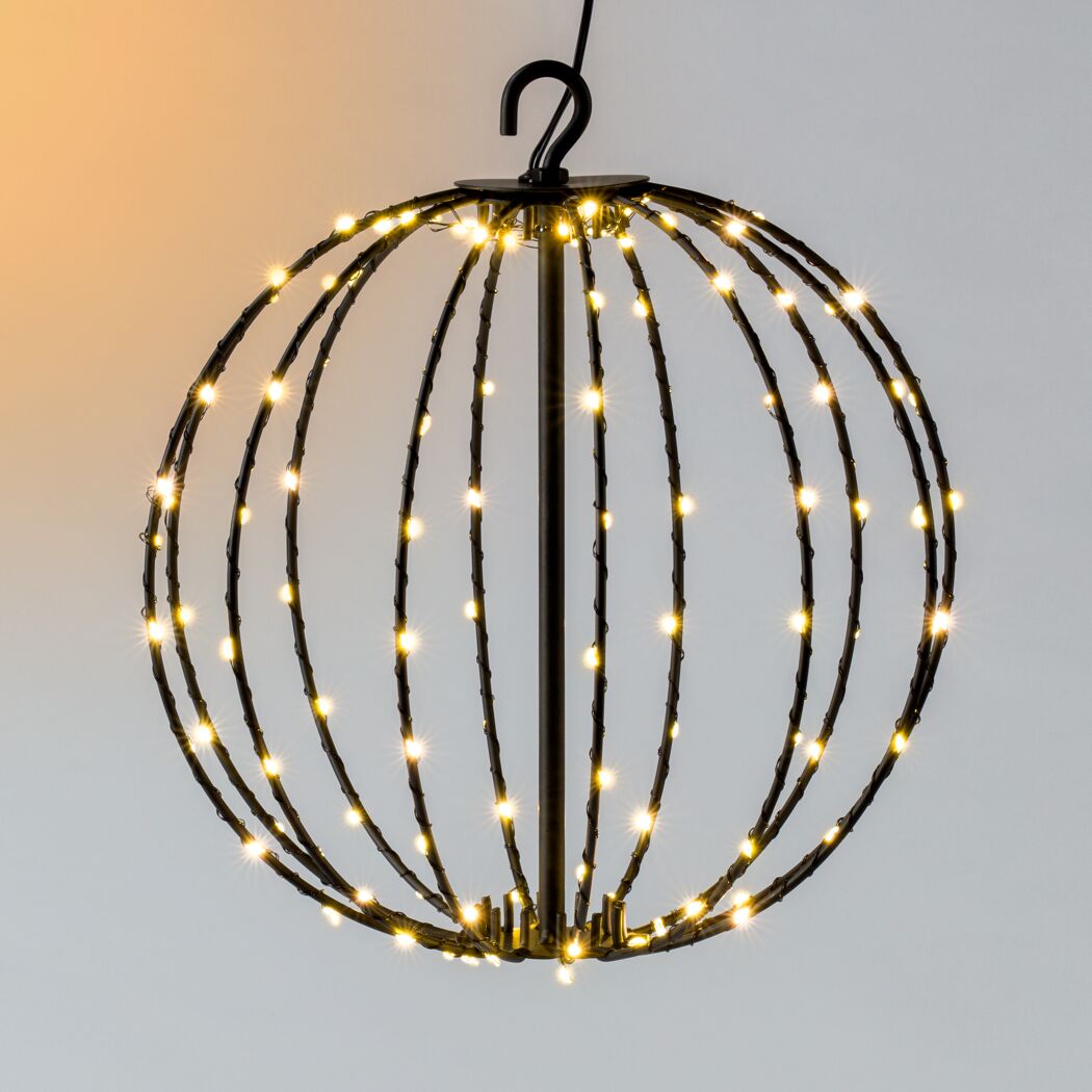 LED-Kugel aus Metall 120 LEDs Ø 25 cm