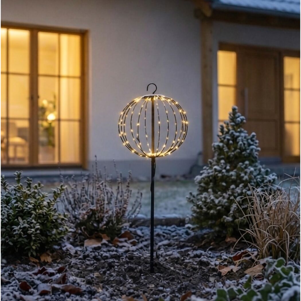 LED-Kugel aus Metall 120 LEDs Ø 25 cm