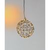 LED-Kugel hängend 140 LEDs Ø 18 cm