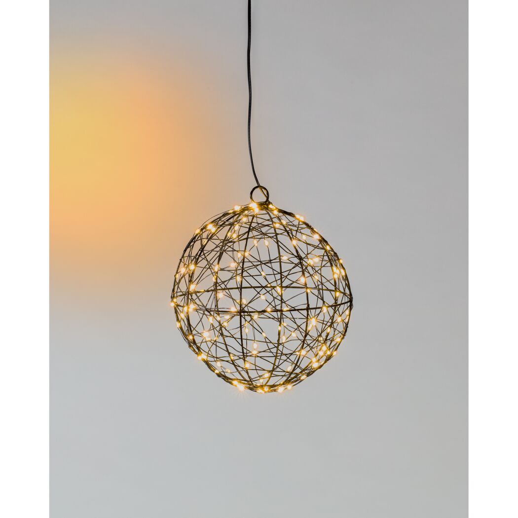 LED-Kugel hängend 140 LEDs Ø 18 cm