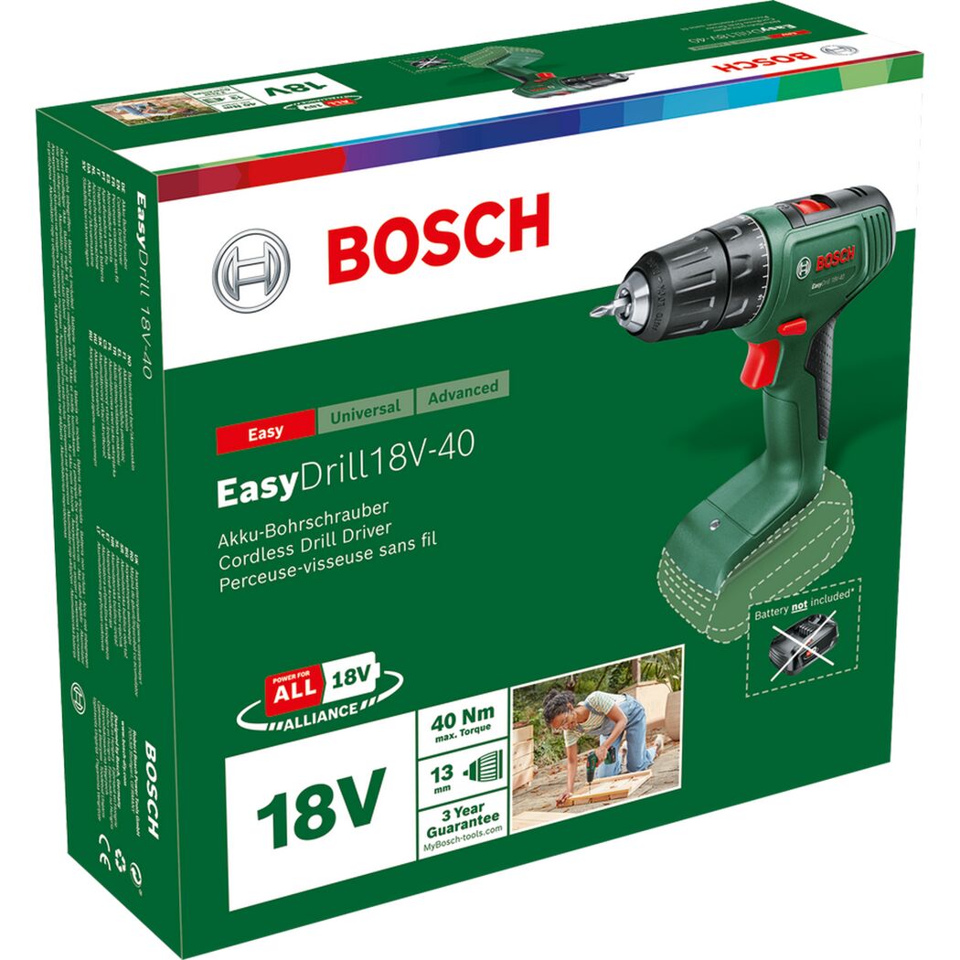 Akku-Bohrschrauber 'EasyDrill 18V-40' ohne Akku und Ladegerät