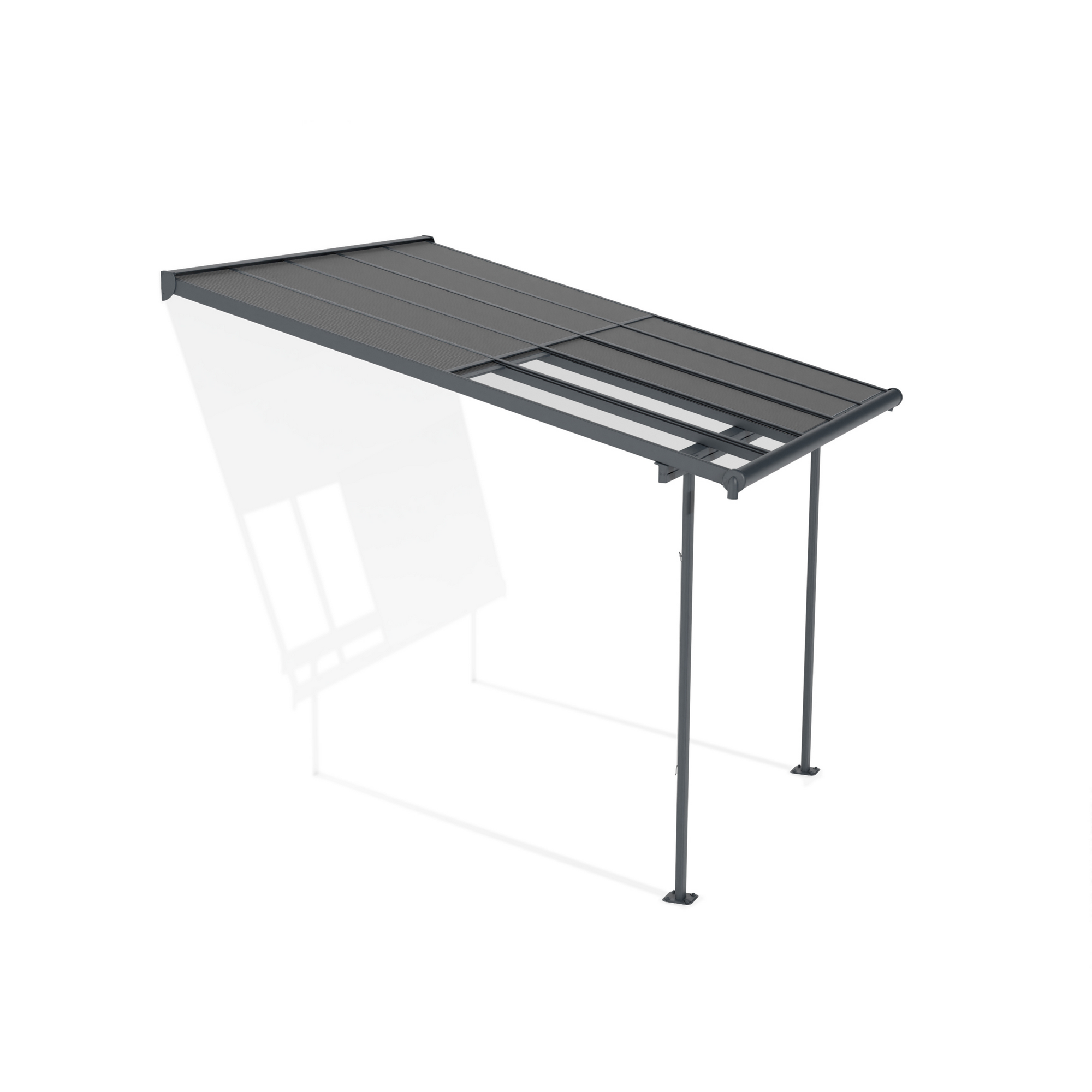 Terrassenüberdachung 'Sierra Cabrio' 295 x 314 cm Alu/Polycarbonat grau