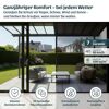 Terrassenüberdachung 'Sierra Cabrio' 295 x 314 cm Alu/Polycarbonat grau