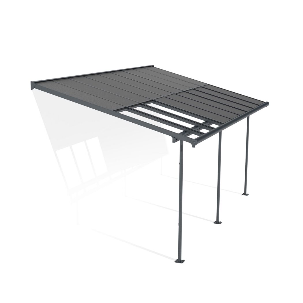 Terrassenüberdachung 'Sierra Cabrio' 295 x 555 cm Alu/Polycarbonat grau
