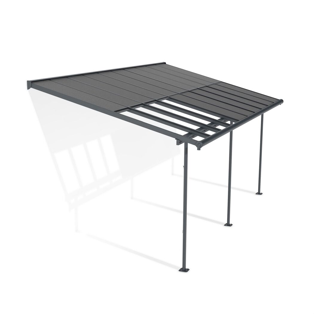 Terrassenüberdachung 'Sierra Cabrio' 295 x 619 cm Alu/Polycarbonat grau