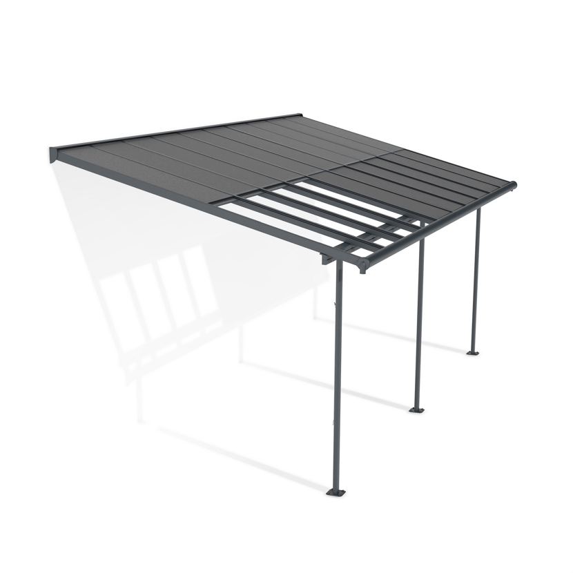 Terrassenüberdachung 'Sierra Cabrio' 295 x 619 cm Alu/Polycarbonat grau